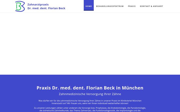 Screenshot of beck-zahnarzt-muenchen.de