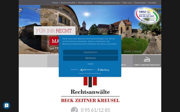 Screenshot of beck-zeitner.de
