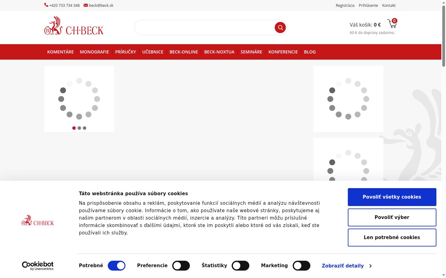 Screenshot des Einwilligungsbanners vor jeglicher Interaktion