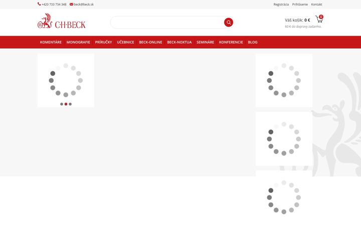 Screenshot of beck.sk