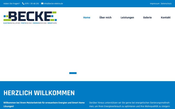 Screenshot of becke-elektro.de