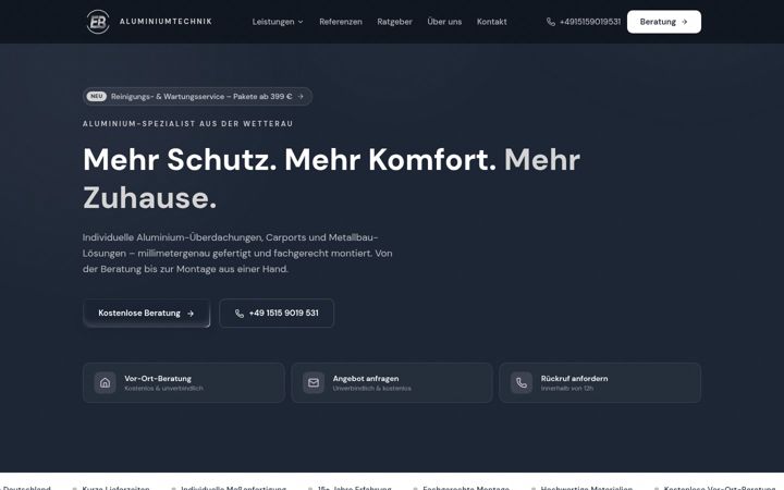 Screenshot του beckel-aluminiumtechnik.de