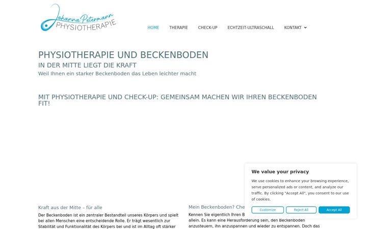 Screenshot of beckenboden-check.at