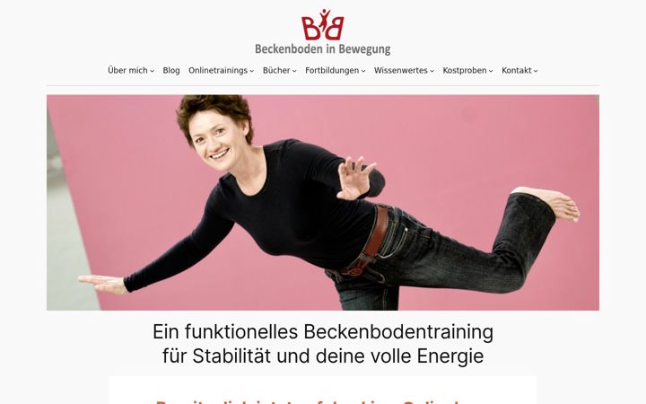 Zrzut ekranu beckenboden-in-bewegung.de