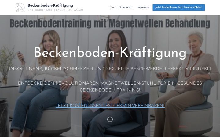 Zrzut ekranu beckenboden-kraeftigung.de