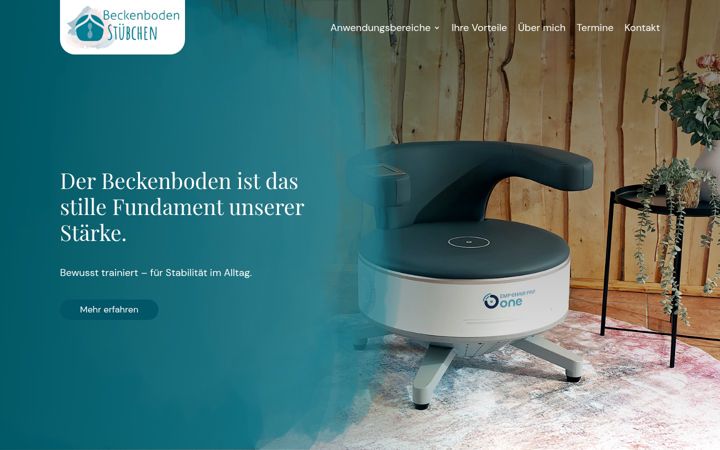 Screenshot of beckenbodenstuebchen.de