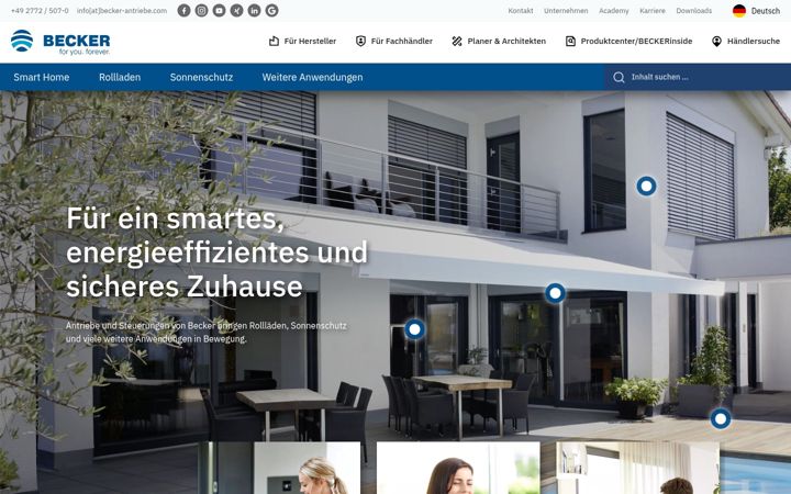Zrzut ekranu becker-antriebe-partner.de