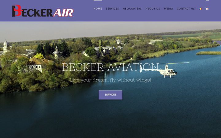 Screenshot of becker-aviation.ro