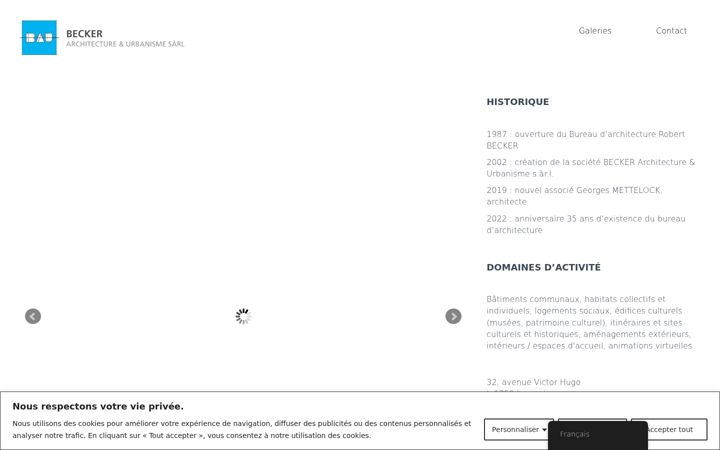 Screenshot of becker-bau.lu