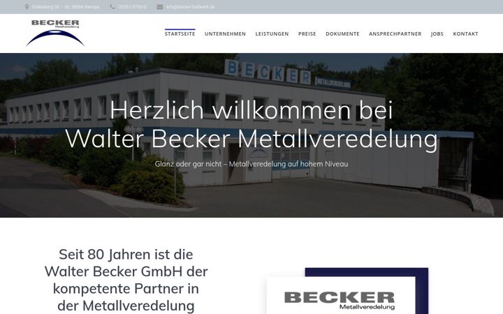 Zrzut ekranu becker-bollwerk.de