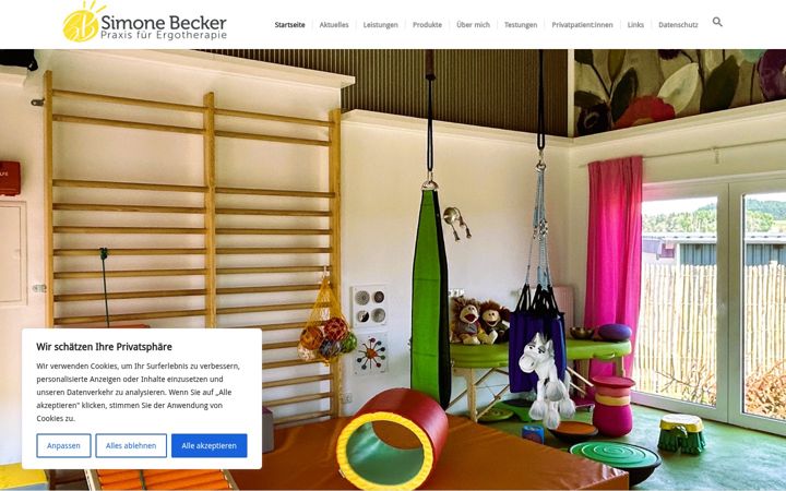 Screenshot of becker-ergo.de