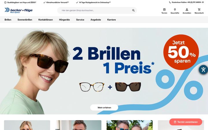 Screenshot of becker-floege.de