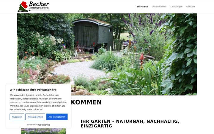 Screenshot of becker-gartengestalter.de
