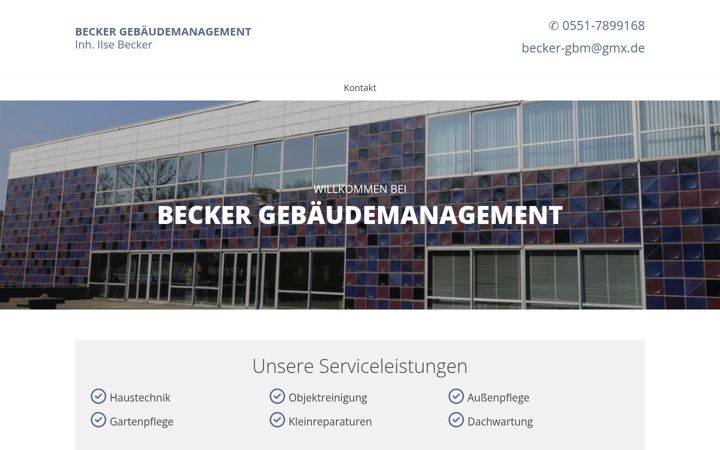 Screenshot of becker-gbm.de