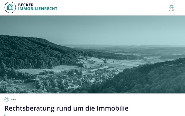Screenshot of becker-immobilienrecht.bayern
