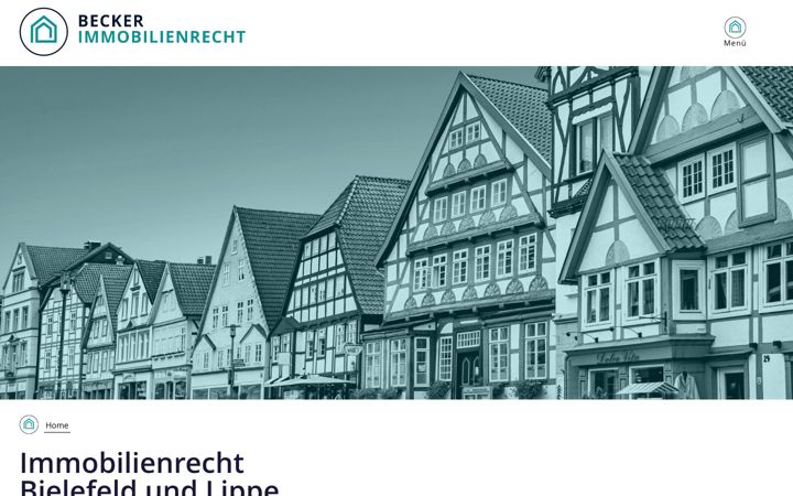 Screenshot of becker-immobilienrecht.nrw