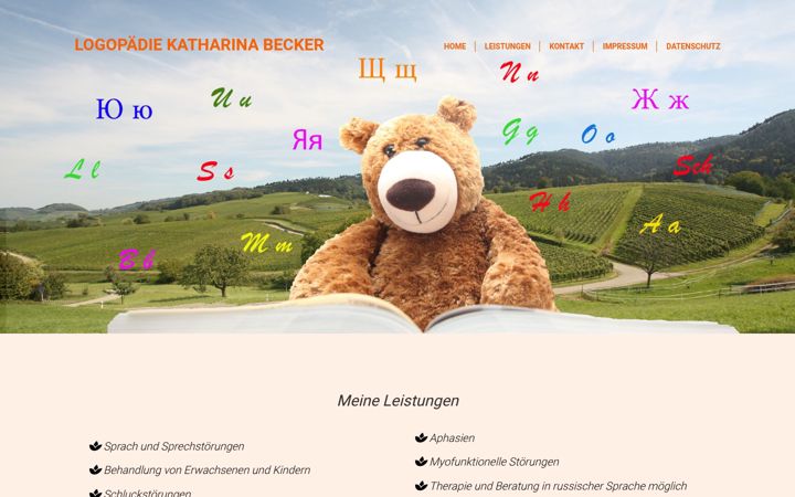 Screenshot of becker-logopaedie.de