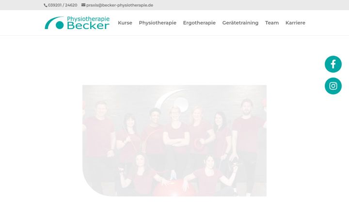 Zrzut ekranu becker-physiotherapie.de