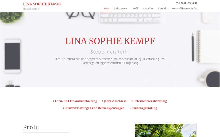 Screenshot of becker-steuerbuero.de