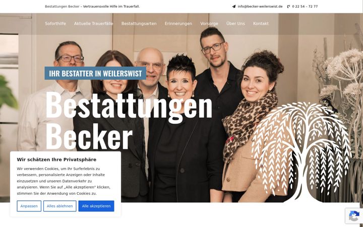 Zrzut ekranu becker-weilerswist.de