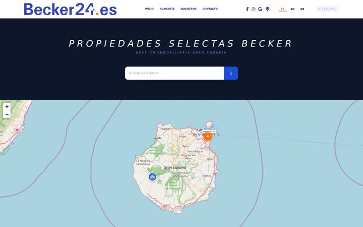 Screenshot of becker24.es