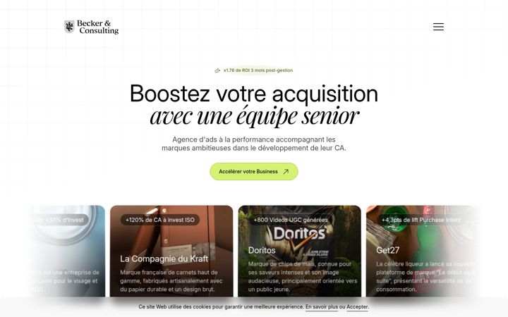 Screenshot of beckerandconsulting.com