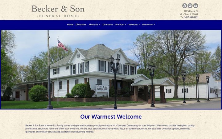 Screenshot of beckerandson.com