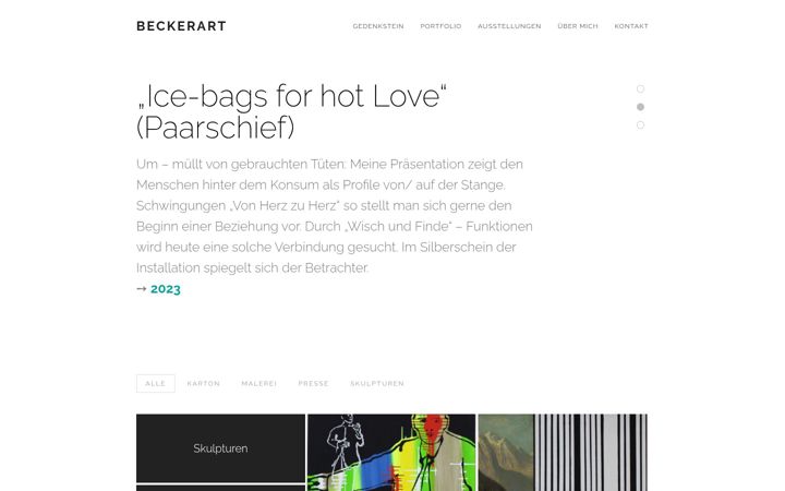 Screenshot of beckerart.de