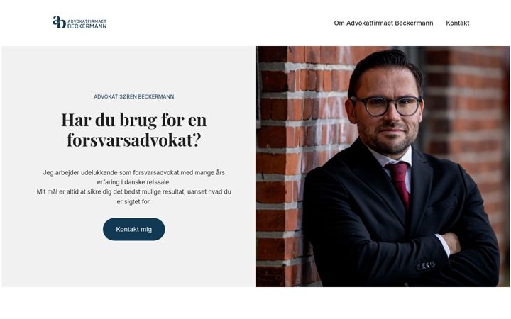 Screenshot of beckermann.dk