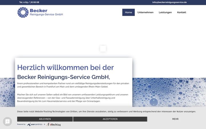 Screenshot of beckerreinigungsservice.de