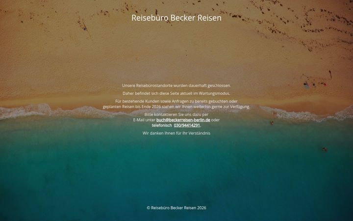 Screenshot of beckerreisen-berlin.de