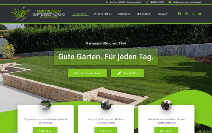 Zrzut ekranu beckers-gartengestaltung.de