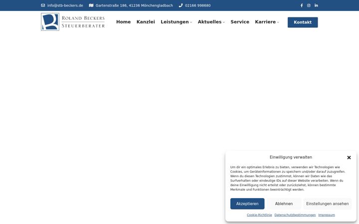 Screenshot of beckers-steuerberater.de
