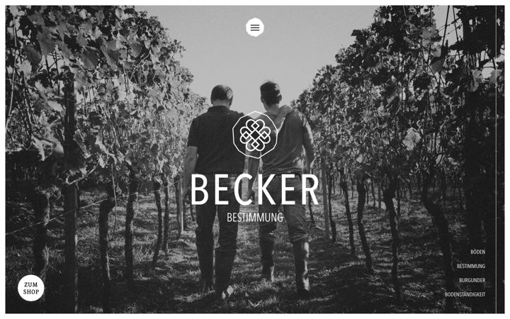 Screenshot of beckersweine.de