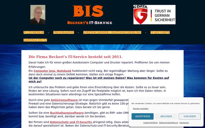 Screenshot of beckert-itservice.de