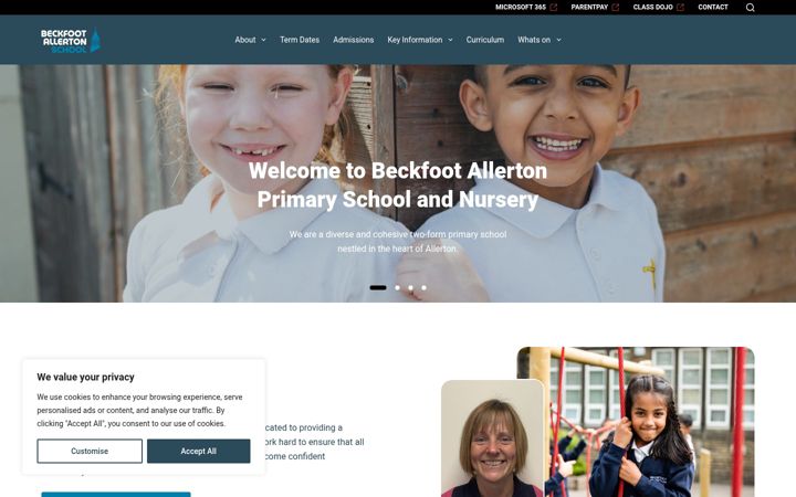 Captura de pantalla de beckfootallerton.org