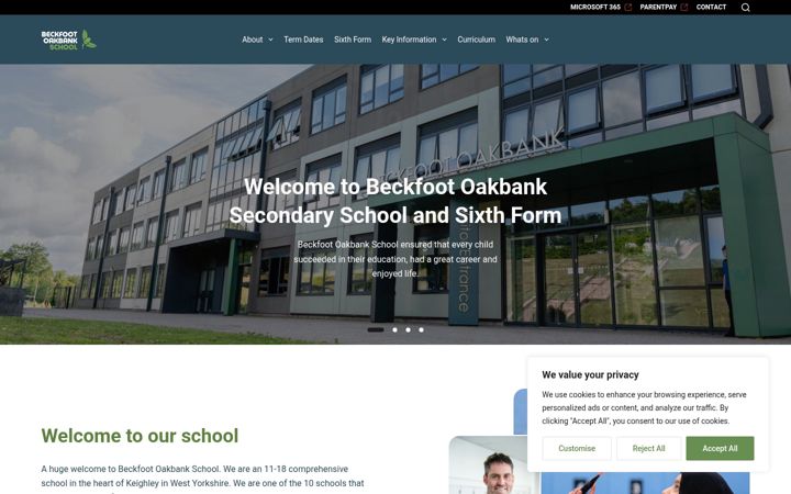 Screenshot of beckfootoakbank.org