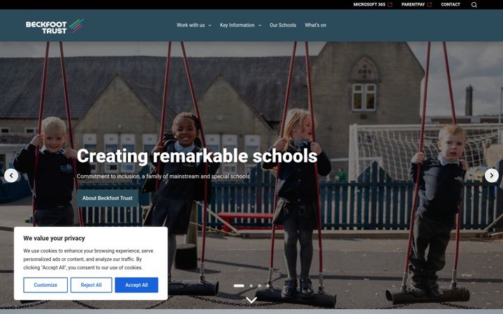 Screenshot of beckfoottrust.org