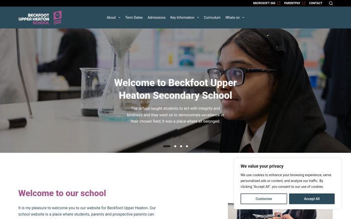 Screenshot of beckfootupperheaton.org