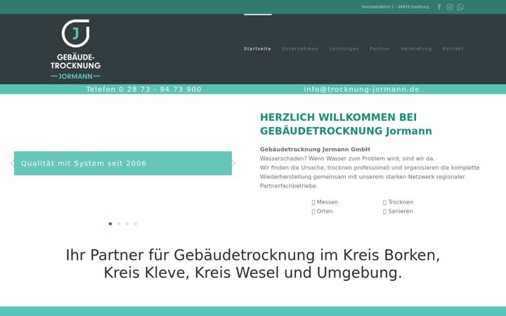 Screenshot of beckmann-trocknung.de