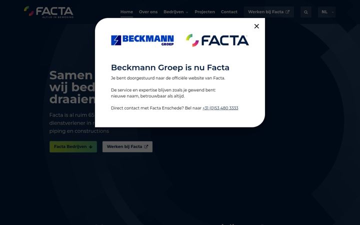 Screenshot of beckmanngroep.nl