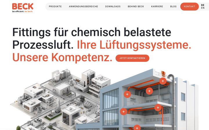 Screenshot of beckplastic.com