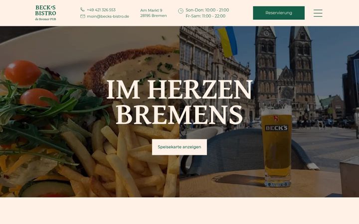 Screenshot of becks-bistro.de