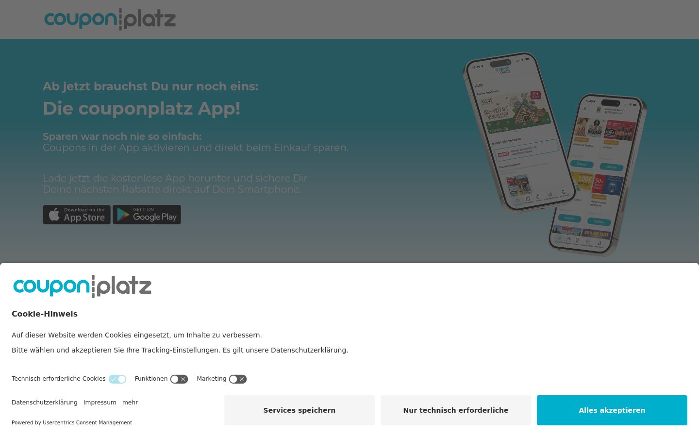 Screenshot tal-banner tal-kunsens muri qabel kwalunkwe interazzjoni