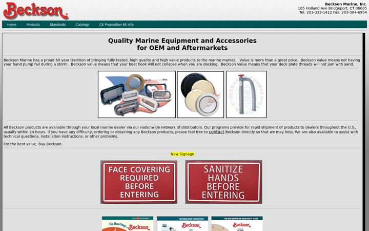 Screenshot of beckson.com