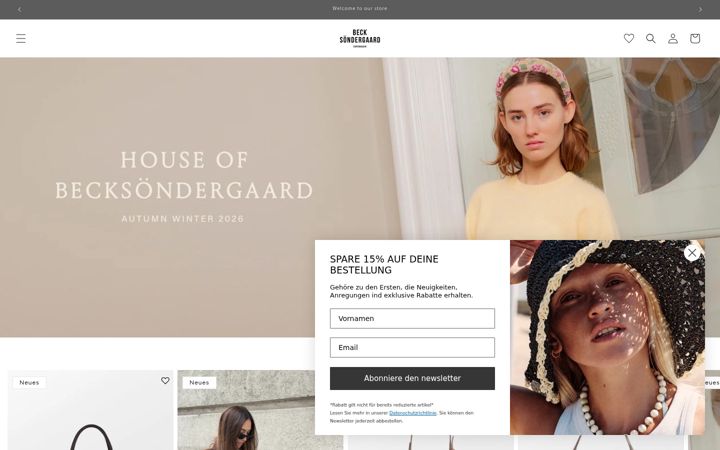Screenshot of becksondergaard.de