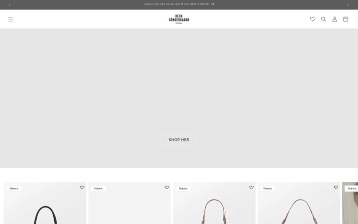 Screenshot of becksondergaard.dk