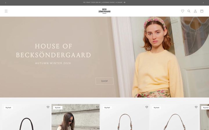 Screenshot of becksondergaard.se