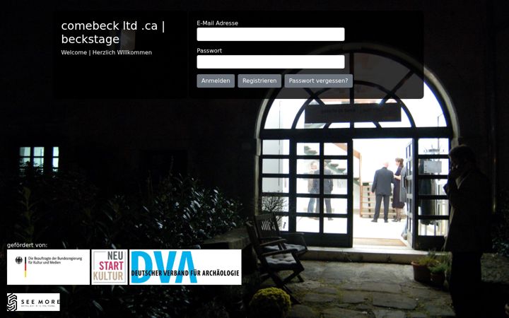 Screenshot of beckstage.zone