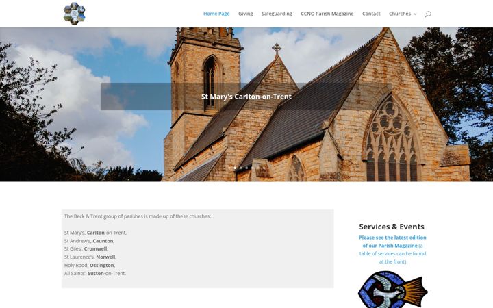 Captura de ecrã de becktrent.org.uk